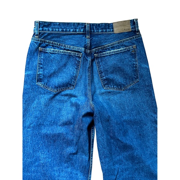 Madewell Low Slung Baggy Jeans Medium Wash Button Fly Size 27 - Picture 3 of 11